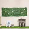 Seto Artificial Ocultación Jardín en Rollo 3x1 m Valla de Privacidad de Hiedra Artificial para Balcón Exterior - Ogal.Es