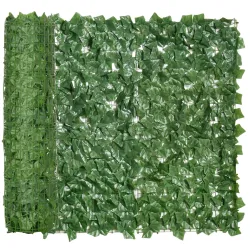 Seto Artificial Ocultación Jardín en Rollo 3x1 m Valla de Privacidad de Hiedra Artificial para Balcón Exterior - Ogal.Es
