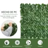 Seto Artificial Ocultación Jardín en Rollo 3x1 m Valla de Privacidad de Hiedra Artificial para Balcón Exterior - Ogal.Es