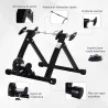 Rodillo de Bicicleta Entrenamiento Plegable con Resistencia Magnética para Ruedas de 26-28 Pulgadas Soporte Entr... - Ogal.Es