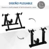 Rodillo de Bicicleta Entrenamiento Plegable con Resistencia Magnética para Ruedas de 26-28 Pulgadas Soporte Entr... - Ogal.Es