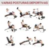 Banco de Musculación Plegable, Banco de Pesas, Respaldo Inclinable 7 Niveles, Extensión de Pierna, Cojín de Pred... - Ogal.Es