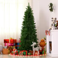 Árbol de Navidad Artificial Árbol con Soporte 210cm 865 Ramas Verde - Ogal.Es