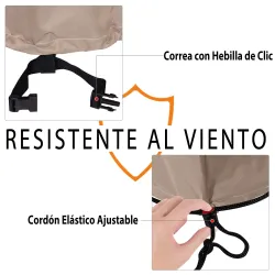 Funda Protectora para Banco 2-3 Plaza Cubierta de Muebles Impermeable Exterior Jardín Protección contra Lluvia y... - Ogal.Es