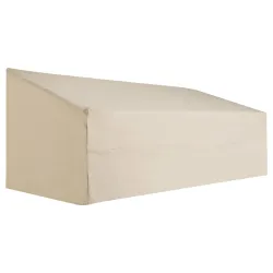 Funda Biege Impermeable para Banco 3 Plazas 218x111x101 cm Cubierta para Sofá o Mueble de Jardín - Ogal.Es