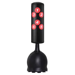 Saco de Boxeo de Pie 165 cm con Base Rellenable de Agua 22,5 kg o Arena 27,5 kg y Ventosas de Goma para Adultos ... - Ogal.Es