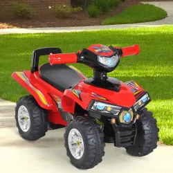 Quad Correpasillos Infantil Coche sin Pedales para Bebé Juguete Andador Estilo Carrera con Bocina Música Luces 6... - Ogal.Es