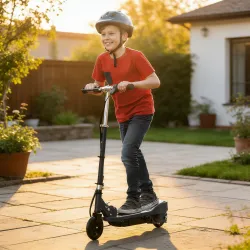 Patinete Eléctrico para Niños de +7 Años Scooter Plegable con Altura Ajustable Batería Recargable 24V Velocidad ... - Ogal.Es