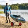 Carro de Transporte Kayak Plegable Barco Canoa Carrier Remolque Carretilla Carga 70kg con Ruedas Portacanoas 62x... - Ogal.Es