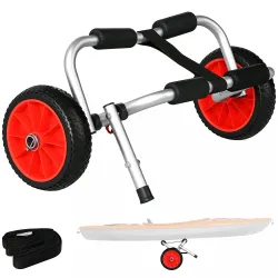 Carro de Transporte Kayak Plegable Barco Canoa Carrier Remolque Carretilla Carga 70kg con Ruedas Portacanoas 62x... - Ogal.Es