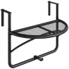 Mesa Colgante de Balcón Semicircular 60x47x50 cm Ajustable en Altura Simple y Conveniente para Barandilla de Bal... - Ogal.Es