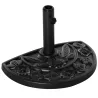 Base para Sombrilla Semicircular Peso 9 kg Soporte Parasol de Jardín Apto para Mástil de 35mm/38mm/48mm Relleno ... - Ogal.Es