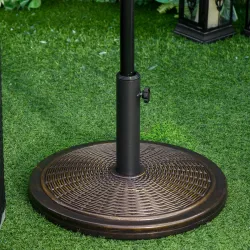 Base para Sombrilla de Jardín Peso Neto 13 kg Soporte de Parasol de Cemento Retro para Postes de 35mm/38mm/48mm ... - Ogal.Es