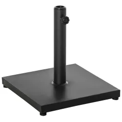 Base para Sombrilla Ajustable 40x40x43 cm de 13 kg Pie de Parasol Cuadrado Relleno de Cemento para Mástil de 35/... - Ogal.Es