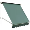 Toldo Manual Retráctil de Aluminio Toldo para Exterior Toldo de Balcón Ángulo Ajustable Impermeable Anti-UV Tela... - Ogal.Es