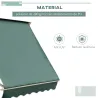 Toldo Manual Retráctil de Aluminio Toldo para Exterior Toldo de Balcón Ángulo Ajustable Impermeable Anti-UV Tela... - Ogal.Es