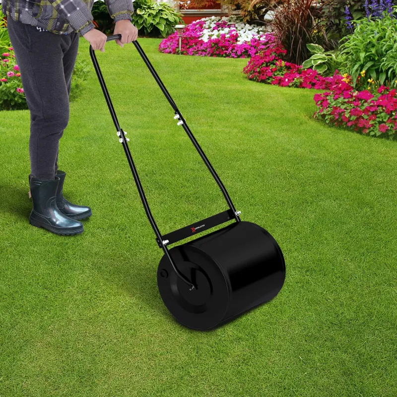 Rodillo de Césped de Jardín Apisonadora de Césped de Acero 30L Llena de Agua o Arena Medida de Rodillo ?32x40cm ... - Ogal.Es