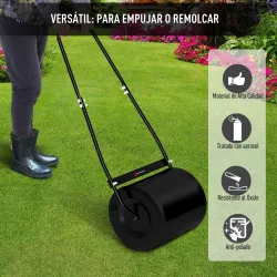 Rodillo de Césped de Jardín Apisonadora de Césped de Acero 30L Llena de Agua o Arena Medida de Rodillo ?32x40cm ... - Ogal.Es