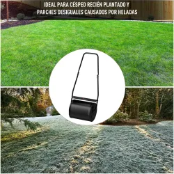 Rodillo de Césped de Jardín Apisonadora de Césped de Acero 30L Llena de Agua o Arena Medida de Rodillo ?32x40cm ... - Ogal.Es