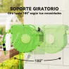 Carrete para Manguera 15M+1,5M Soporte Mural Portamanguera Roll-up Automático Giratorio 180° con Pistola de Pulv... - Ogal.Es