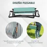 Taburete Reclinatorio de Jardín Portátil y Plegable Banco de Rodillas Asiento de Jardín Kneeler Carga 150kg con ... - Ogal.Es