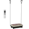Plataforma Vibratoria con 2 Bandas Elásticas 200W Control Remoto 99 Velocidades USB Pantalla LED 54x33x14cm Café... - Ogal.Es