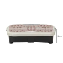 Plataforma Vibratoria con 2 Bandas Elásticas 200W Control Remoto 99 Velocidades USB Pantalla LED 54x33x14cm Café... - Ogal.Es