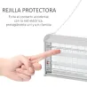 Lámpara Antimosquitos Eléctrico 30W Mata Mosquitos Eléctrico con Luz UV Efecto 60 m² 48,5x8,5x26,5 cm Gris - Ogal.Es