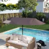 Sombrilla Doble para Jardín 460x270x240 cm Parasol Anti UV con Manivela para Exterior Patio Terraza Piscina Colo... - Ogal.Es