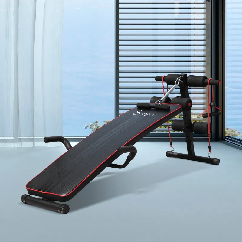 Banco de Abdominales Altura Ajustable Banco de Musculación Multifuncional para Fitness Entrenamiento de Espalda ... - Ogal.Es