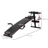 Banco de Abdominales Altura Ajustable Banco de Musculación Multifuncional para Fitness Entrenamiento de Espalda ... - Ogal.Es