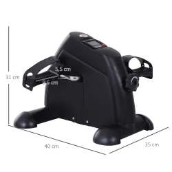 Minibicicleta Estática Pedalier de Metal Aparato de Ejercicios 2 en 1 Brazos y Piernas Resistencia Ajustable Pan... - Ogal.Es