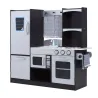 Cocina de Juguete Cocinita Infantil Madera Grande Juego de Imitación para Niños +3 Años con Accesorios Horno Mic... - Ogal.Es