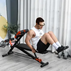 Banco de Pesas Multifuncional Banquillo de Gimnasio Completo Respaldo Inclinable en 3 Posiciones 64x146x73,5-85 ... - Ogal.Es