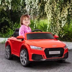 Coche Eléctrico para Niños de 3+ Años Audi TT Eléctrico 12V con Velocidad 3 km/h Mando a Distancia 102x60x44 cm ... - Ogal.Es