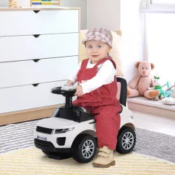 Quad Correpasillos Niño 1-3 Años Coche sin Pedales para Bebé Juguete Andador Estilo Carrera con Orador Volante C... - Ogal.Es