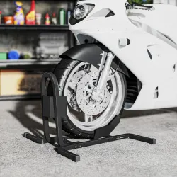 Caballete de Moto Delantera, Soporte para Rueda Delantera de Moto Ajustable en 3 Niveles de Metal Robusto, para ... - Ogal.Es