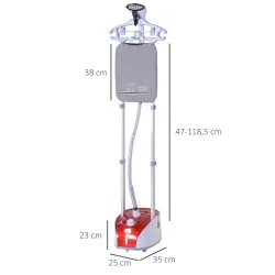 Plancha Vertical Vapor 1950W, Depósito de 2?L, 32g/min, Plancha de Vapor Vertical con Barra Telescópica, Listo e... - Ogal.Es