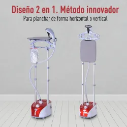 Plancha Vertical Vapor 1950W, Depósito de 2?L, 32g/min, Plancha de Vapor Vertical con Barra Telescópica, Listo e... - Ogal.Es