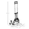 Carretilla de Mano Portátil para Escalera con Ruedas Carga 70kg Carretilla Plegable para Entrega Almacenes Merca... - Ogal.Es