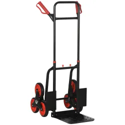 Carretilla Plegable para Escalera con Ruedas Carga 120kg Carretilla de Mano Portátil para Entrega Almacenes Merc... - Ogal.Es