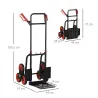 Carretilla Plegable para Escalera con Ruedas Carga 120kg Carretilla de Mano Portátil para Entrega Almacenes Merc... - Ogal.Es