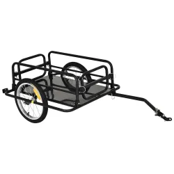 Remolque de Bicicleta Plegable para Carga 40kg Carga de Equipaje con Marco de Acero Ligero y Reflectores 139x71,... - Ogal.Es