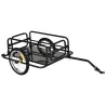 Remolque de Bicicleta Plegable para Carga 40kg Carga de Equipaje con Marco de Acero Ligero y Reflectores 139x71,... - Ogal.Es