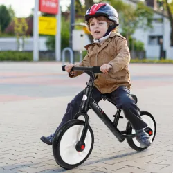 Bicicleta de Equilibrio con Pedales y Ruedas Entrenamiento Extraíbles de Asiento Regulable 33-38cm Niños +24 Mes... - Ogal.Es