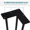 Conjunto de 4 Patas para Mesa de Estilo Industrial y Diseño Horquilla con Protectores Anti-arañazos de Goma 12x1... - Ogal.Es