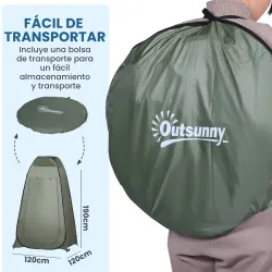 Tienda de Ducha Pop-Up Tienda de Privacidad Portátil Tienda Instantánea con Bolsa de Transporte para Baño Vestu... - Ogal.Es