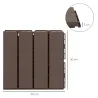 Set de 9 Baldosas Cuadradas de 30x30 cm con Área de 0,81 m² Losetas Sistema de Clic para Balcón Terraza Jardín M... - Ogal.Es