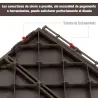 Set de 9 Baldosas Cuadradas de 30x30 cm con Área de 0,81 m² Losetas Sistema de Clic para Balcón Terraza Jardín M... - Ogal.Es