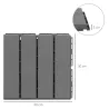 Set de 9 Baldosas Cuadradas de 30x30 cm con Área de 0,81 m² Losetas Sistema de Clic para Balcón Terraza Jardín Gris - Ogal.Es
